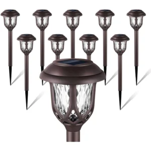 Outdoor Solar Pathway Lights – 10 Pack