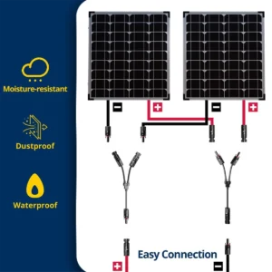 Y‑Style Solar Panel Connectors – 2 Pairs