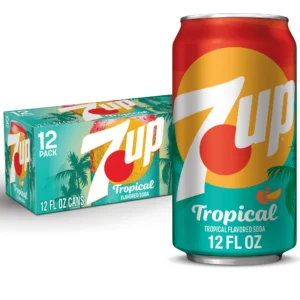 7UP Tropical Caffeine Free Lemon Lime Mango Peach Soda Pop