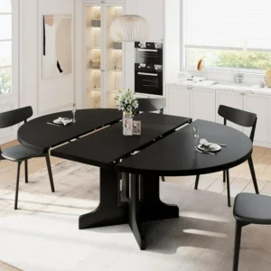 Modern Extendable Round Dining Table